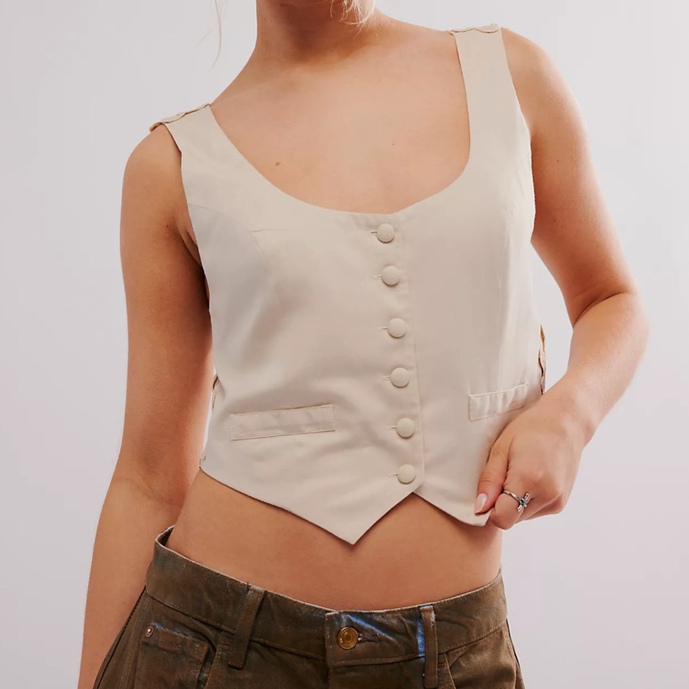 free people Battenburg Vest - Picture 2 of 6